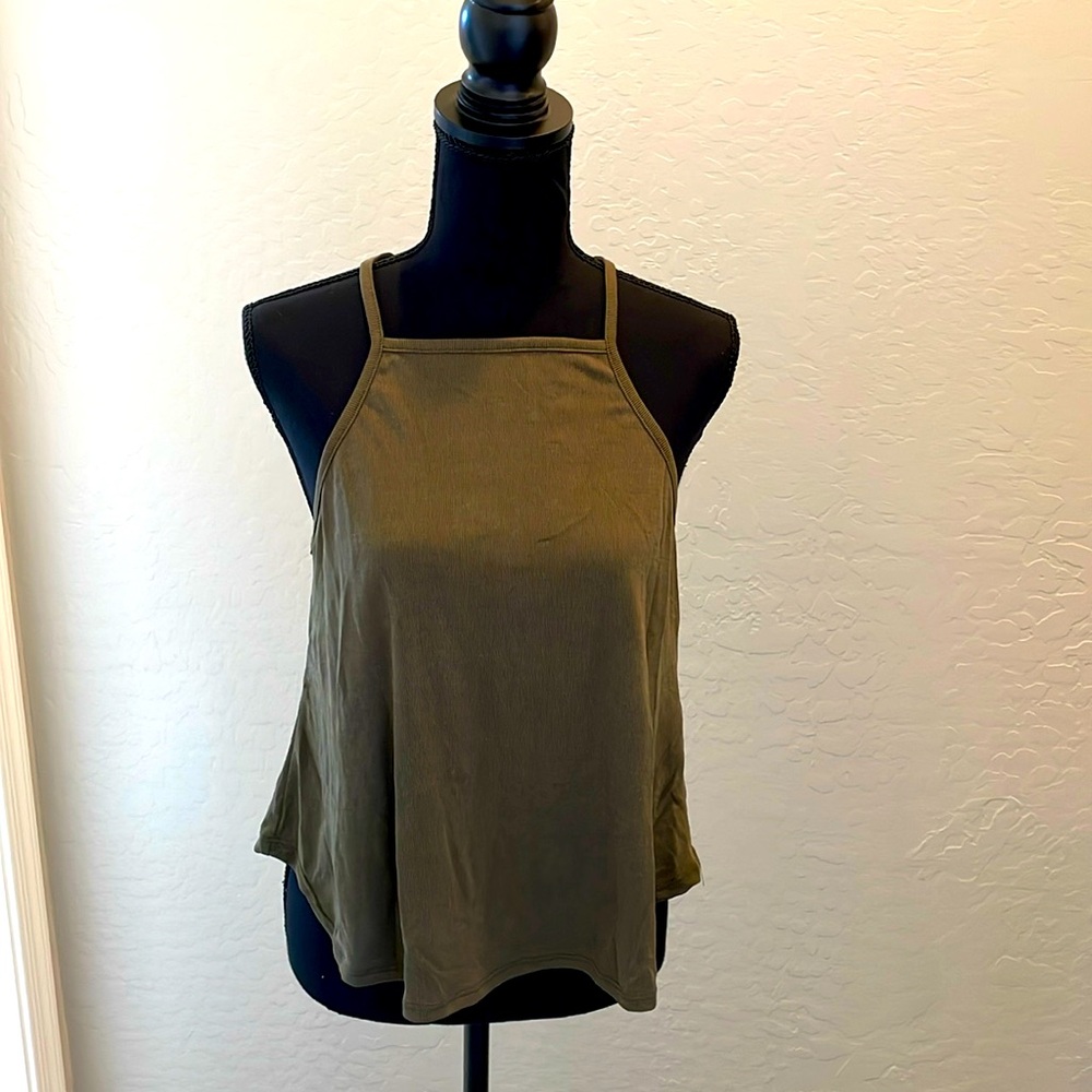Lulus green ribbed top